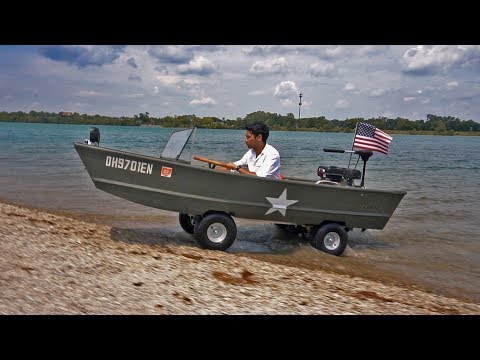 HOMEMADE Boat Car!! (Amphibious Vehicle gokart) - UC7yF9tV4xWEMZkel7q8La_w