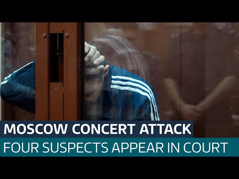 Russian court charges four men over Moscow concert mass shooting | ITV News
