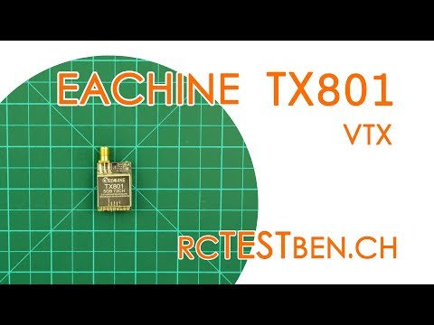 Eachine TX801 FPV VTx RF Power Testing (5/25/50/100/200/400/600mW 72CH FPV VTx) - RCTESTBEN.CH - UCBptTBYPtHsl-qDmVPS3lcQ