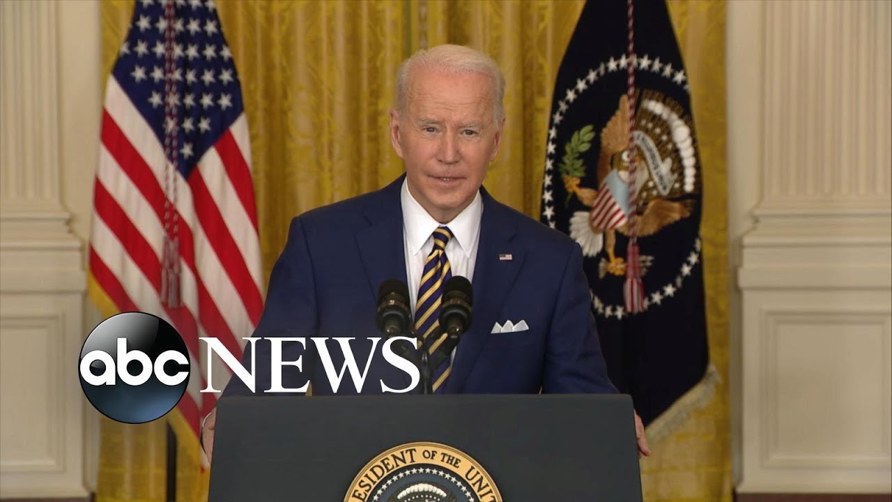 Biden hosts news conference as he marks 1st year in office