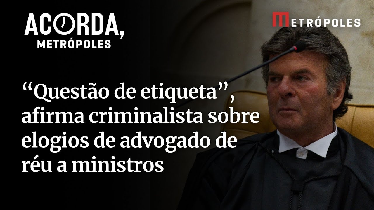 “Questão de etiqueta”, diz criminalista sobre elogios do advogado de Garnier a ministros do STF