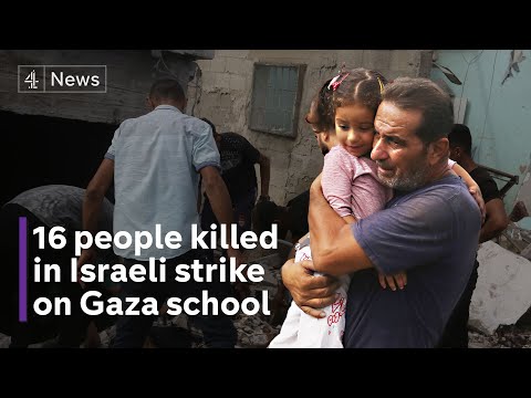 Israeli air strike on UN-run Gaza school kills at least 16 people