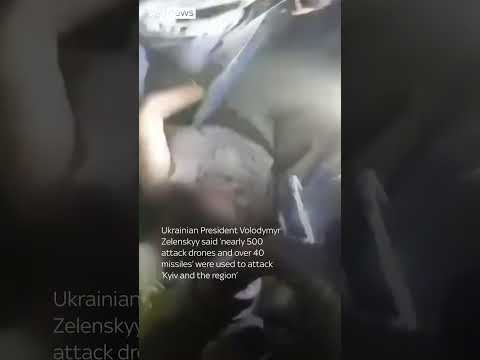 Huge Russian drone and missile attack on Kyiv 'kills at least four people'
