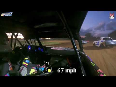 #23Z Zach Countryman - Pure Stock - 9-01-2024 Springfield Raceway - In Car Camera - dirt track racing video image