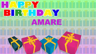 Amare - Card Tarjeta_1619 - Happy Birthday