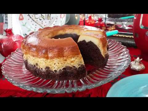 KEK ME KREM KARAMEL / CUSTARD PUDDİNG CAKE / KEK DHE PUDİNG NE TE NJEJTEN KOHE.