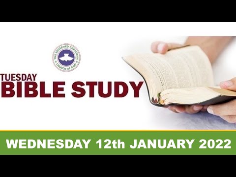 RCCG JANUARY 12th 2021 BIBLE STUDY
