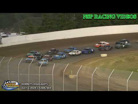 July 6, 2024 Hornets Highlights Grays Harbor Raceway - dirt track racing video image