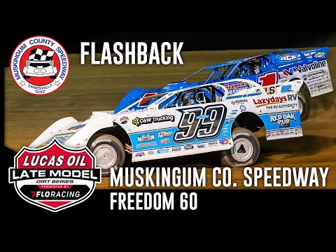 Lucas Oil Late Model Dirt Series | Flashback - Freedom 60 | Muskingum County Speedway - dirt track racing video image