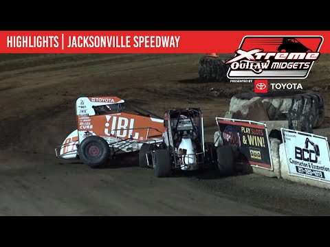 Xtreme Outlaw Midget Series Presented by Toyota | Jacksonville Speedway | Oct. 4, 2024 | HIGHLIGHTS - dirt track racing video image