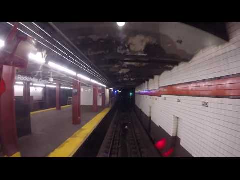 NYC Subway Holiday Nostalgia Train - 7th Ave to 2nd Ave EXPRESS (GoPro)