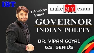 GOVERNOR - INDIAN POLITY