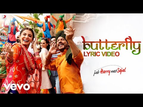 Butterfly - Official Lyric Video| Jab Harry Met Sejal | Anushka| Shah Rukh| Pritam - UC3MLnJtqc_phABBriLRhtgQ