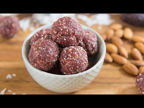 Raspberry Coconut Energy Bites
