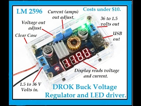 Buck Volt regulator is Handy Gadget for under $10, Step Down LED Driver product review. - UCvPYY0HFGNha0BEY9up4xXw