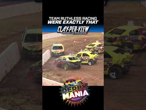 Ruthless Hit in DERBYMANIA! #demoderby - dirt track racing video image