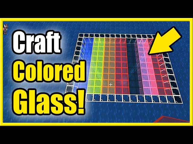 How To Make Stained Glass In Minecraft (All 16 Different Colors)