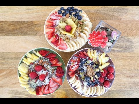 3 HEALTHY BREAKFAST IDEAs! Energy Smoothie Bowls - UCZMX5mnCXg8xfULwZBGedjA