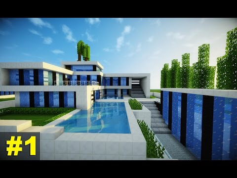 YouTube  Minecraft: Tutorial Casa Super Moderna - Parte 1 