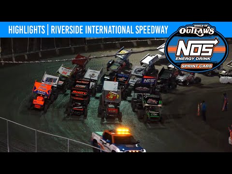 World of Outlaws NOS Energy Drink Sprint Cars | Riverside Speedway | October 25, 2024 | HIGHLIGHTS - dirt track racing video image