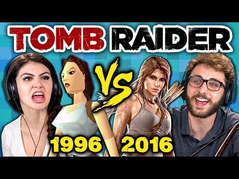 TOMB RAIDER ORIGINAL GAME vs TODAY (1996 vs 2016) (Teens React: Gaming) - UCHEf6T_gVq4tlW5i91ESiWg