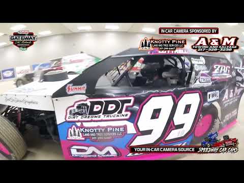 #99 Tim Luttrell at the Gateway Dirt Nationals 2024 Open Wheel Modified - dirt track racing video image