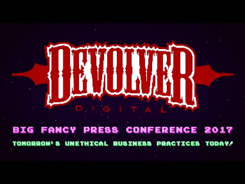 FULL Devolver Digital Press Conference - E3 2017 - UCKy1dAqELo0zrOtPkf0eTMw