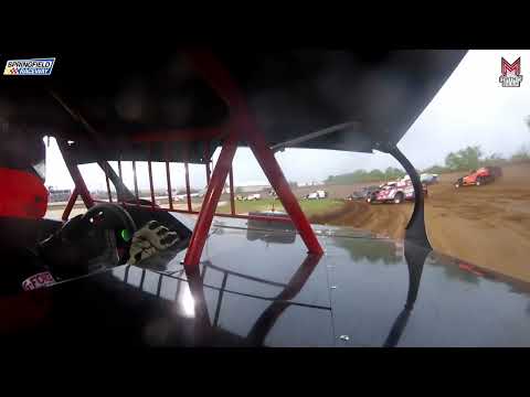 #21M Chance Mangrum - B-Mod - 4-27-2024 Springfield Raceway - In Car Camera - dirt track racing video image