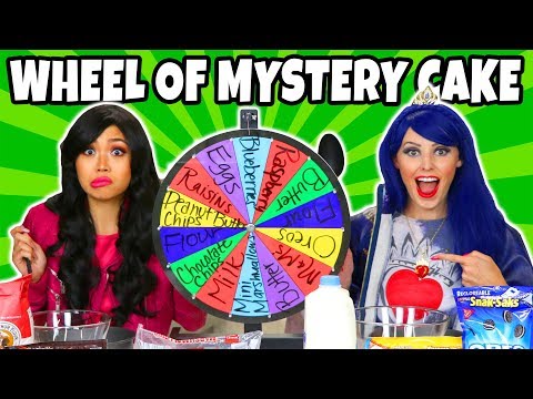 MYSTERY WHEEL OF CAKE CHALLENGE. (Descendants 2 Dress Up) 2018 - UCPOIFuct7fjWKkiDRTNJqrg