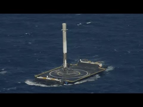 SpaceX lands rocket at sea, makes history - UCddiUEpeqJcYeBxX1IVBKvQ