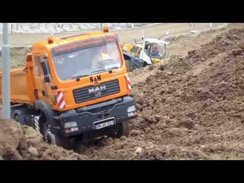 Wow - Good Driver !!! RC Truck 6x6 getting stuck in the mud - Big RC Fun! - UCiEqmyQy5AlAEo3kE4G-1sw