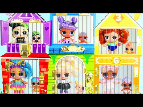 LOL Surprise Dolls Prank Gone Wrong with #Hairgoals Series 5 Wrong Heads in Jail House - UCcUYGJmWfnkIyE36wss_nAw
