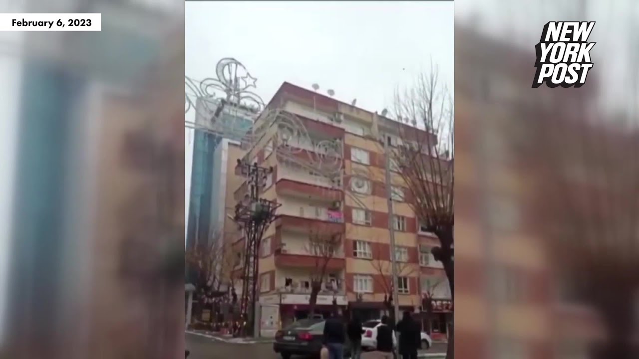 Dramatic video shows building collapse in Turkey during deadly 7.8 quake | New York Post