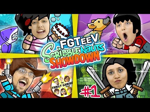 SCRIBBLENAUTS SHOWDOWN Family Tournament FGTEEV Parents & Kids Battle Challenge - UCC-RHF_77zQdKcA75hr5oTQ