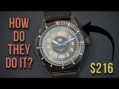 $216 - Van Banner Lea Automatic 300m Dive / Field Watch Lume Monster under $300 How do they do it?