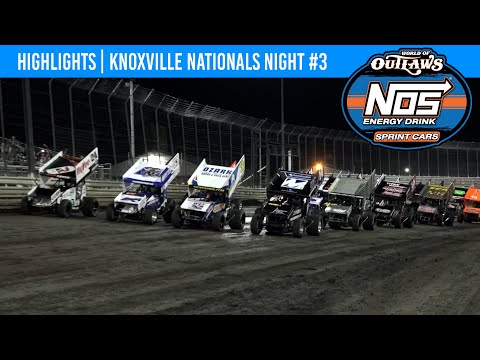 World of Outlaws NOS Energy Drink Sprint Cars, Knoxville Raceway August 12, 2022 | HIGHLIGHTS - dirt track racing video image