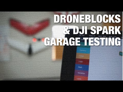 DroneBlocks, DJI Spark, and DJI SDK 4.2.2 Garage Testing - UC_LDtFt-RADAdI8zIW_ecbg