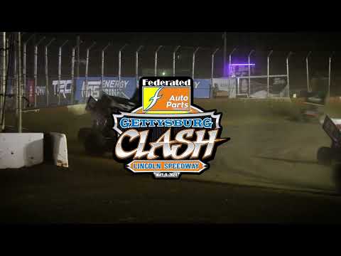 WORLD OF OUTLAWS FEDERATED AUTO PARTS GETTYSBURG CLASH. May 08, 2024 - dirt track racing video image