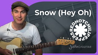 Snow (Hey Oh) - Red Hot Chili Peppers (Songs Guitar Lesson RF-020) How to play