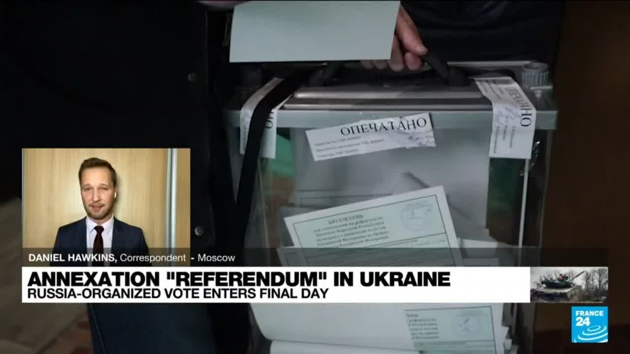 Annexation ‘referendum’ in Ukraine: Russia-organized vote enters final day • FRANCE 24 English