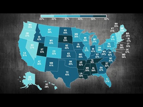 Animated map shows the most religious states in America - UCcyq283he07B7_KUX07mmtA