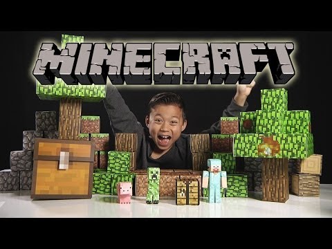 MINECRAFT Papercraft Overworld Deluxe Set - Unboxing & Review - UCHa-hWHrTt4hqh-WiHry3Lw