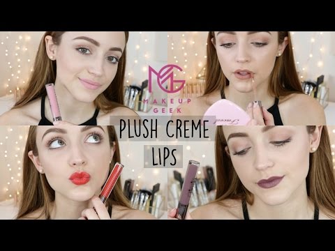 Lip Swatches/ Review | Makeup Geek Plush Lip Cremes - UC8v4vz_n2rys6Yxpj8LuOBA