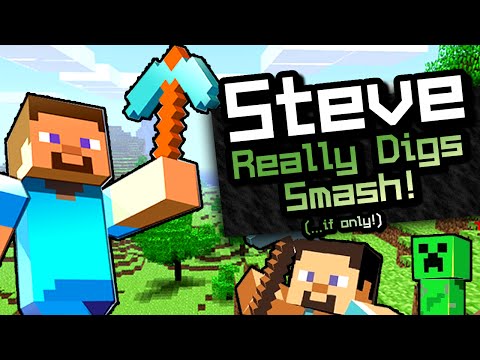 Super Smash Bros MINECRAFT STEVE Trailer (Fan-Made) - UChnz1eAo9SfuDfqFZt1KFtA