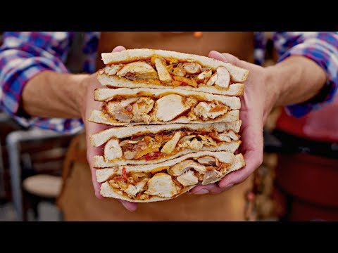 Chicken & Cheese Grilled Sandwich --Don't watch Hungry!! - UC_kARM8MBLDBxZQuZeYYQdQ