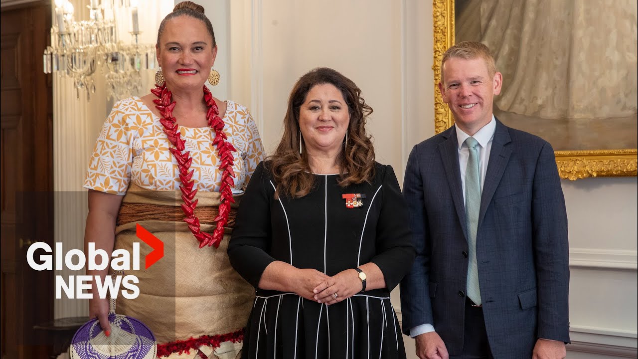 Chris Hipkins sworn in as New Zealand’s new prime minister