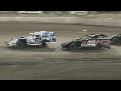 Allen Weisser Takes A Win From Peoria Speedway Track Champion Jake Montgomery In The Crate Modifieds - dirt track racing video image