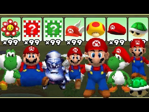 Super Mario 64 DS - All Power-Ups - UC-2wnBgTMRwgwkAkHq4V2rg