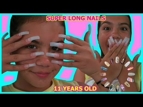 11 YEAR OLD GETS SUPER LONG ACRYLIC NAILS FOR THE FIRST TIME " SISTER FOREVER" - UCKsFZFfKOy33O6dut9FglzA