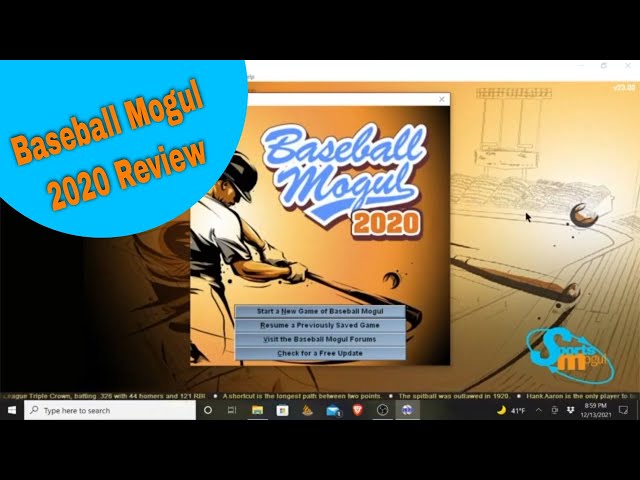 Baseball Mogul: The Best Baseball Management Simulation
